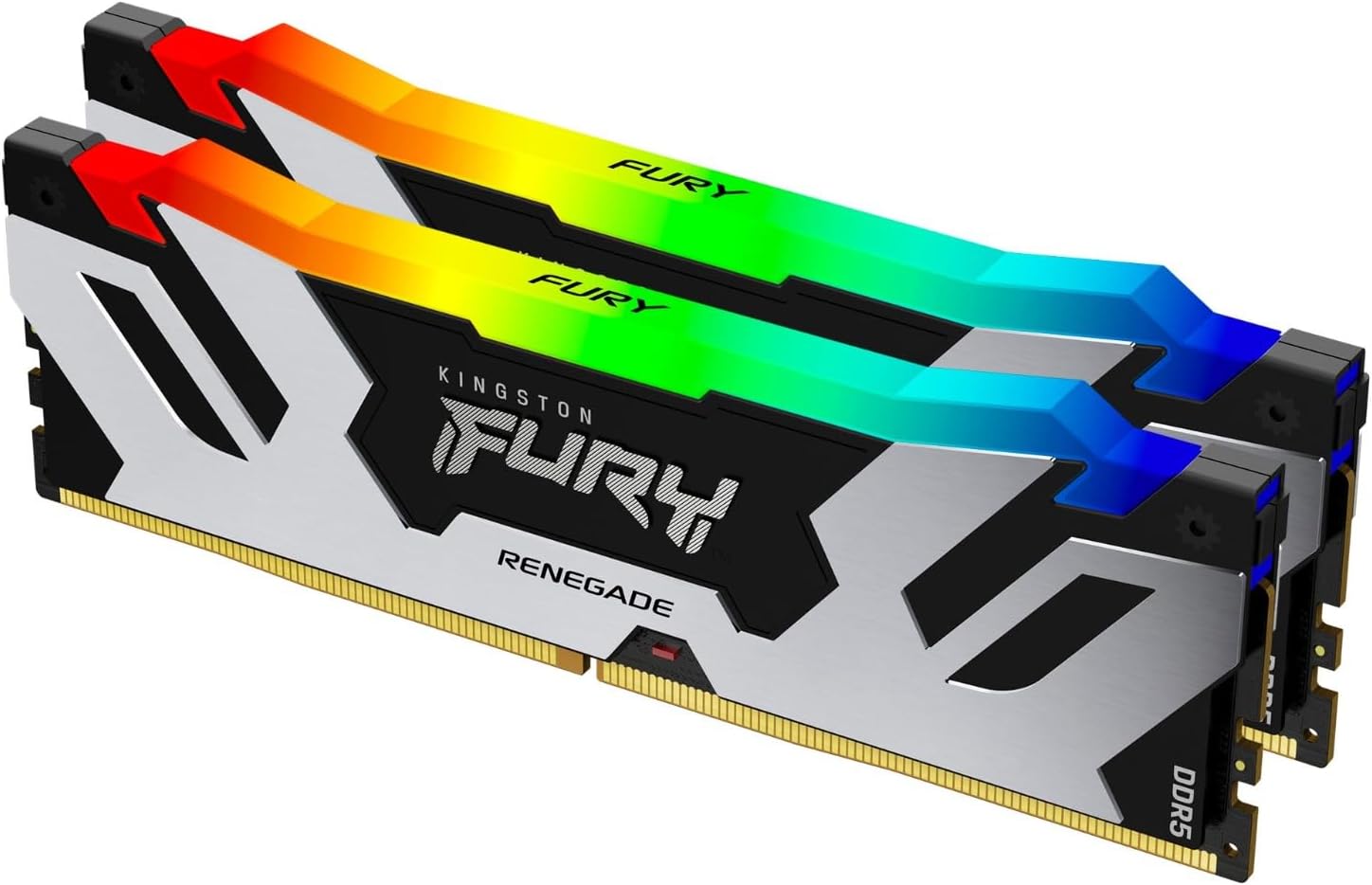 Kingston FURY Renegade RGB 32GB (2x16GB) 7200MT/s DDR5 CL38 DIMM Desktop Memory-KF572C38RSAK2-32 Kingston FURY Renegade RGB 32GB (2x16GB) 7200MT/s DDR5 CL38 DIMM Desktop Memory-KF572C38RSAK2-32